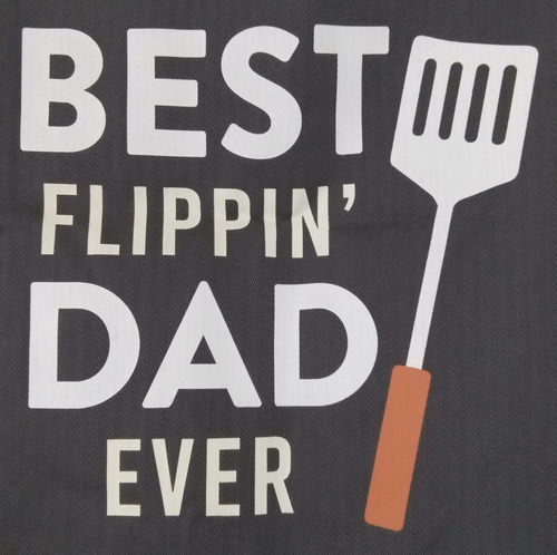 BBQ Set # 1 Dad Apron With Potholder King Of The Grill And Oven Mitt - Picture 3 of 3