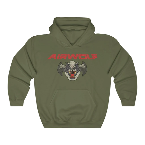 Airwolf Team Insignia 1984 Vintage Men's Hoodie - Picture 36 of 53