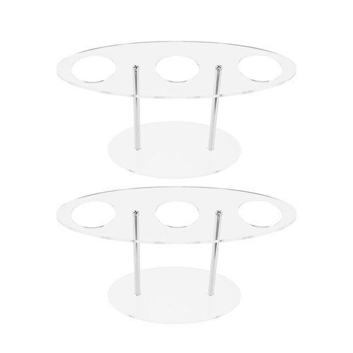 2Pcs Ice Cream Display Holder Desktop Cone Stand Restaurant Display Home Hotel - Picture 9 of 12