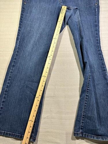 Lane Bryant Bootcut-Jeans Damen Gr. 14 enger Bauch Tech dunkle Waschung #497 - Bild 3 von 11