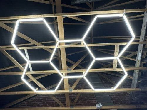 5 Hexagon LED-Beleuchtung Auto Detail Haus Garage Werkstatt Einzelhandel Lamp - Picture 3 of 19