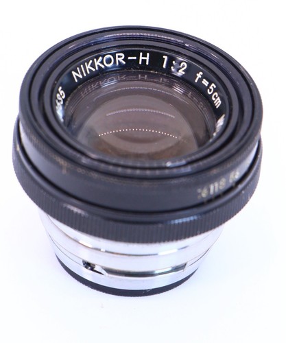 RARO TODO NEGRO NIKON NIKKOR-H TELÉMETRO 5 cm F2 50MM S S2 S3 LENTE ENVÍO GRATUITO