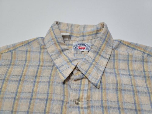 Vintage Levi’s White Tab Herren Extra Large kariert Kurzarm Hergestellt in den USA - Bild 7 von 12