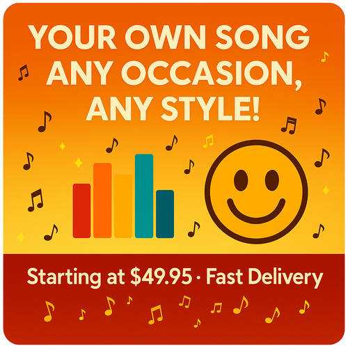 Personalised Songs for Birthdays, Weddings, Brands, Special Occasions - Picture 2 of 3
