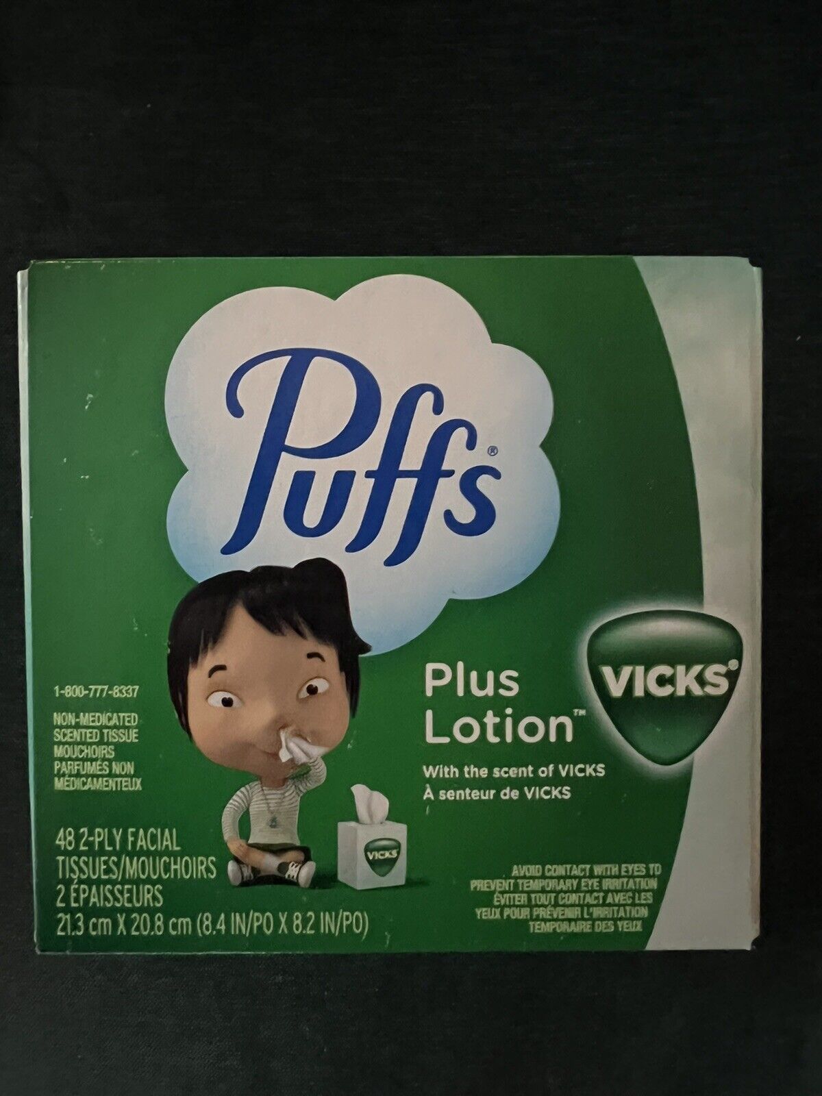 Puffs Plus Lotion with the Scent of Vick's White Facial Tissue