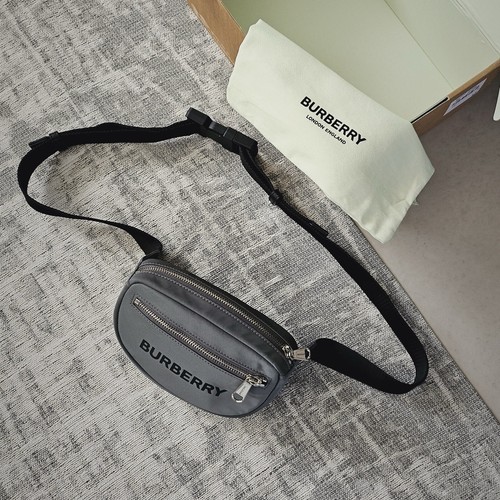 Burberry Logo Print Small Cannon Bum Bag Charcoal Grey RRP£595 Dust Bag & Card - Picture 11 of 16