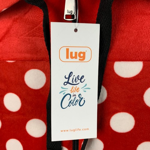 Lug Ranger Hoodie Crimson/White Polka Dot Fleece Zip Long Sleeve Size 3X NEW - Picture 13 of 13