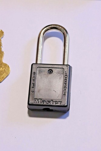 MASTER LOCK 410KABLK Lockout Padlock,KA,Black,1-3/4"H - Picture 2 of 2
