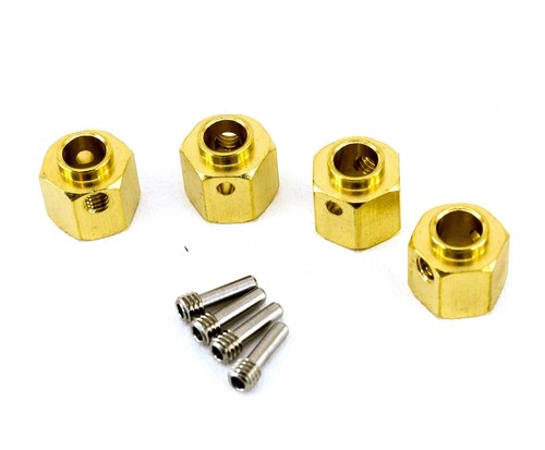 HSP 8269-10 Heavy Brass Extended Wheel Hubs Hexes (10mm) for Traxxas TRX-4 - Picture 2 of 2