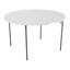 lifetime portable folding card table plastic 4-person metal frame round white