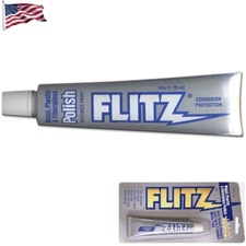 Flitz Polishing Paste Cleans Polishes & Protects Metal Plastic BP03511 1.76 oz.