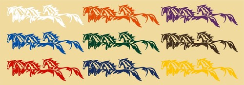 Wild Horses Running Western Rodeo Car Truck Window Wall Vinyl Decal Sticker - Picture 3 of 3
