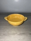 Original Vintage Fiesta Fiestaware Yellow Cream Soup Bowl with Handles 5”