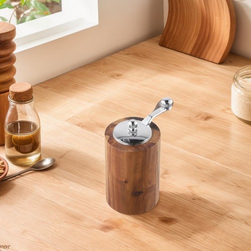 Hochleistungs Manuelle Salz- und Pfeffermühle aus Holz zum Kaffeegewürz - Bild 11 von 27