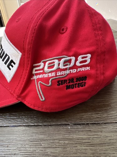 MotoGP Bridgestone Red Embroidered Motorsport Cap Hat 2008 Japanese Gran Prix - Picture 2 of 9