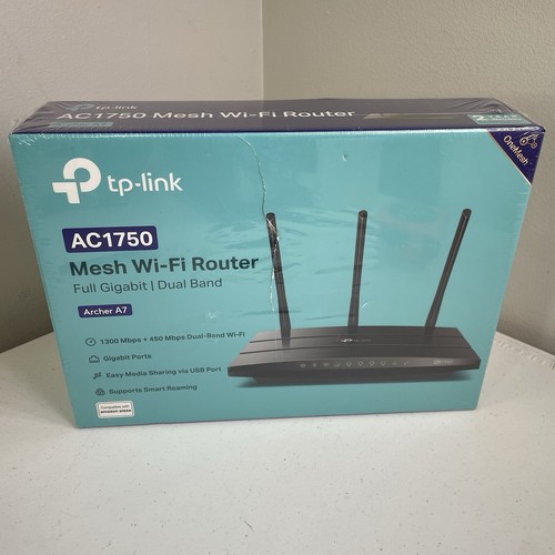 TP-Link Archer A7 AC1750 WiFi Router Mesh Dual-Band Full Gigabit Black New