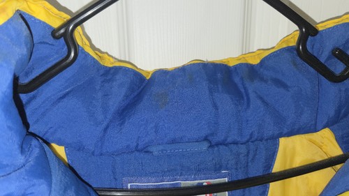 Vintage 90s Starter Golden State Warriors NBA Pullover Jacke XL blau gelb - Bild 7 von 9