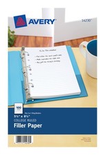 Avery Mini Binder Filler Paper for 3 Ring Binders or 7 Ring Binders, College Rul