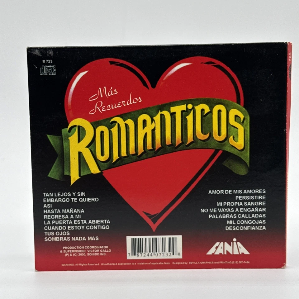 Mas Recuerdos Romanticos CD Hector Lavoe 2000 Fania Salsa LN - Image 3 of 4