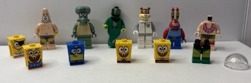 LEGO Bob Esponja Pantalones Cuadrados Lote de Minifiguras y Piezas, Patrick, Sandy, Mr Cangrejo