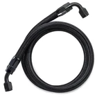 6AN Fuel Line Kit CPE, 2FT Assembled AN6 Braided Fuel Line with Hose End Fitt...