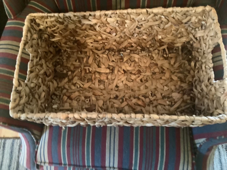 Vintage Wicker Basket 20” by 11” by 8 1/2” - Image 2 of 4