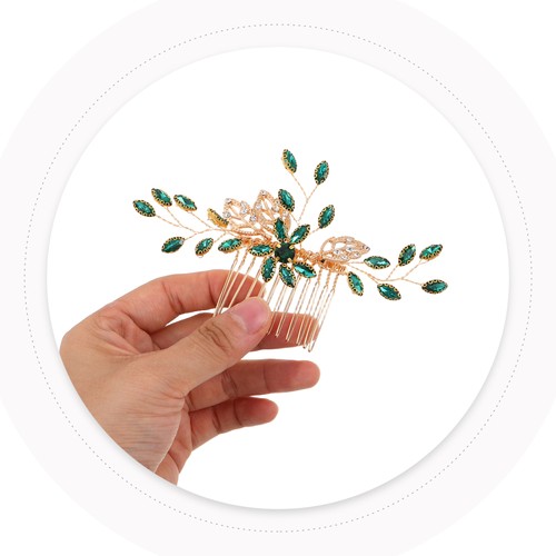  Alter Stil Braut Kopfschmuck Braut Haarkämme Legierung Strass Seite - Bild 12 von 12