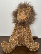 Jellycat Junglie Bunglie Lion Dark Brown Plush Stuffed Animal Floppy 16  Retired