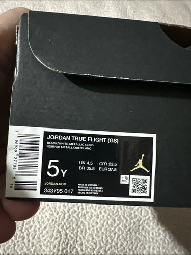 Nike Jungen Air Jordan True Flight 343795-017 schwarz Basketballschuhe NUR KARTON 5Y - Bild 2 von 8