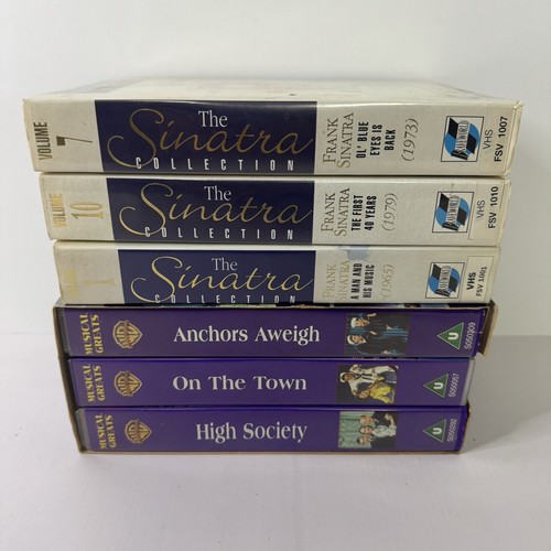 6 Frank Sinatra VHS Musical Bundle High Society, Anchors Aweigh, On the Town Lot - Picture 5 of 22