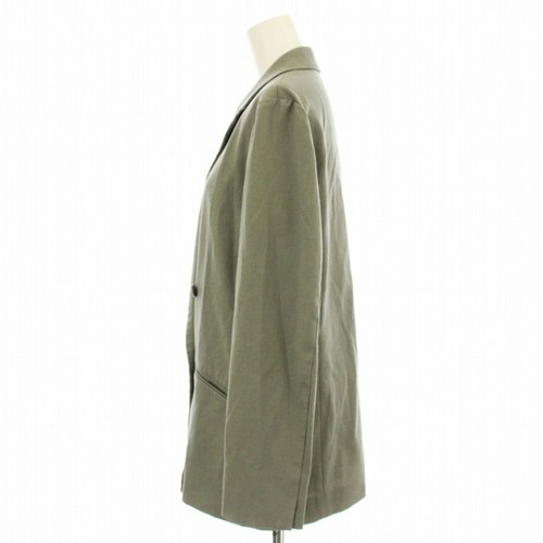 Icb 24SS LooseWeave Double Breasted Jacket JKCYCM0302 Linen Blend Tailored Used - Picture 6 of 8