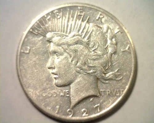 1927 PEACE DOLLAR EXTRA FINE / ABOUT UNCIRCULATED XF/AU NICE ORIGINAL EF/AU