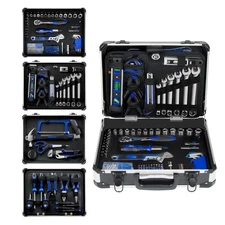 Home Tool Kit, 259-Piece Household Hand Tool Set with Heavy Duty Aluminium To...