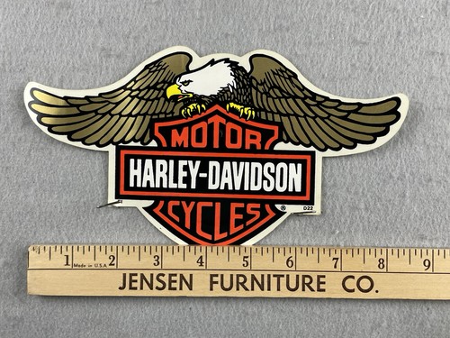 Harley Davidson Logo mit Adler Aufkleber Sticker 8,5" New Old Stock - Bild 3 von 3