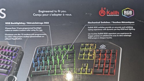 Cloud Nine C989 ErgoFS Ergonomic Mechanical Split Keyboard- Kailh RGB W/ Macros - Picture 12 of 15