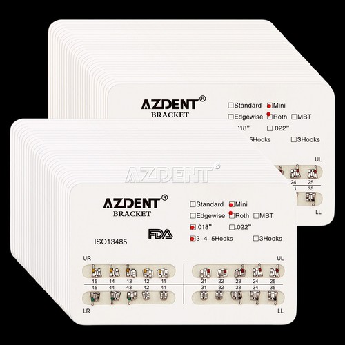 Brackets dentales de ortodoncia AZDENT mini ganchos Roth 018 3-4-5 - Imagen 21 de 23