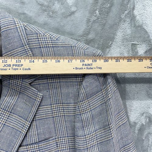 Brooks Brothers Blazer Men 44R Sport Coat Jacket suit glen check wool silk linen - Foto 9 di 17