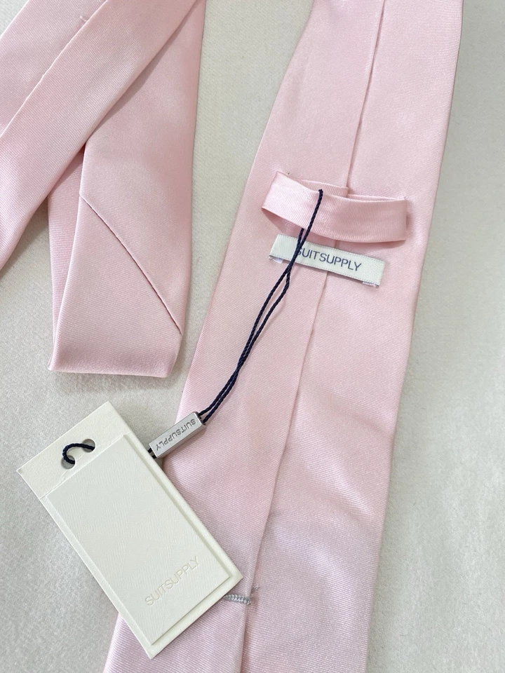 Corbata para hombre suitsupply rosa seda. M en China. Nuevo Foto 2 de 4