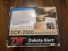 Dakota Alert DCR-2500 Wireless Receiver Security TESTED w/ AC Adaptor In Box