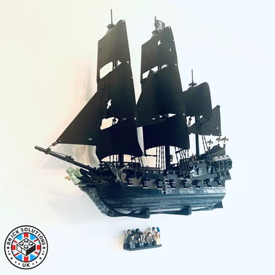 BRICK SOLUTIONS UK Soporte de pared para LEGO Icons (10365) Capitán Jack Sparrow's Pirate Ship