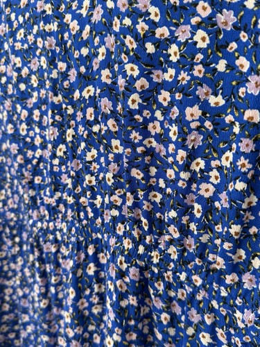 M&S Collection Blue Floral Print Dress Size 20 (Short), Great Condition - Picture 4 of 8