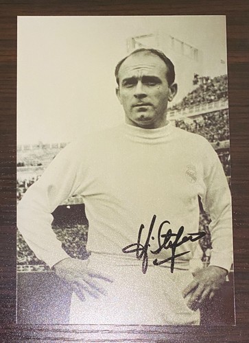 Foto Firmada Alfredo Di Stefano 8x5 Auténtico Auto Real Madrid - Imagen 2 de 14