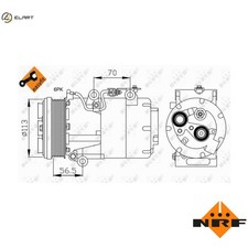 COMPRESSOR AIR CONDITIONING 32722 FOR FORD FOCUS/II/C-MAX/Turnier/Station 1.8L