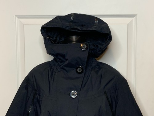 Poncho giacca antipioggia Lululemon Peak to Peak nero con cappuccio, taglia S/M - Foto 3 di 12