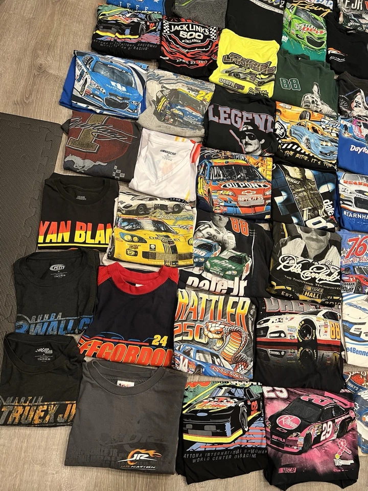 Lote de 90 camisetas NASCAR Racing Dale Earnhardt, Jeff Gordon, modernas Y2K Foto 3 de 4