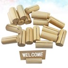 20PCS hölzerner Desktop-Memo-Halter Visitenkartenhalter Zylinder-Bildhalter