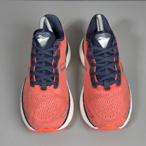 Scarpe da corsa Saucony Triumph 19 donna taglia 8 corallo blu navy PWRRUN+ S10678-16 - Foto 2 di 21