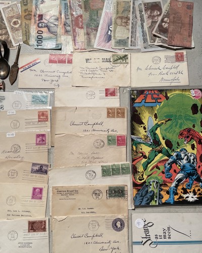 Antik Vintage Sammlerstücke Lot 224 Trödel Schublade Münzen Karten Sammlerstücke Briefmarken - Bild 24 von 24