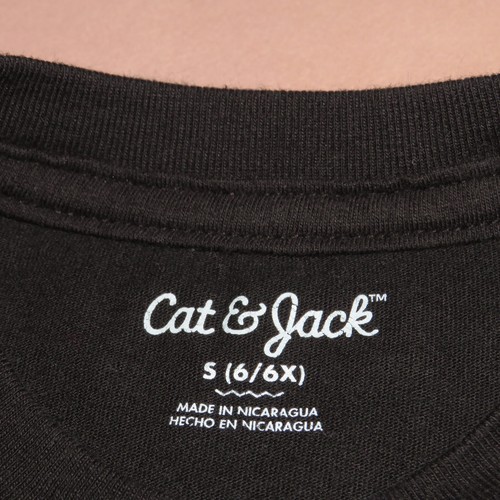 Cat & Jack schwarz Halloween Boo Squad Kinder schwarz Grafik T-Shirt Größe Small - Bild 5 von 6