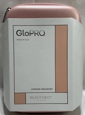 BEAUTYBIO Science GloPRO PACK N" GLO Storage Organizer Case in Rose Gold NIB